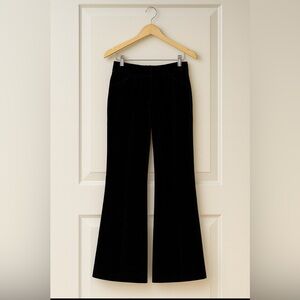 Theory Black velvet Trousers. Size 0